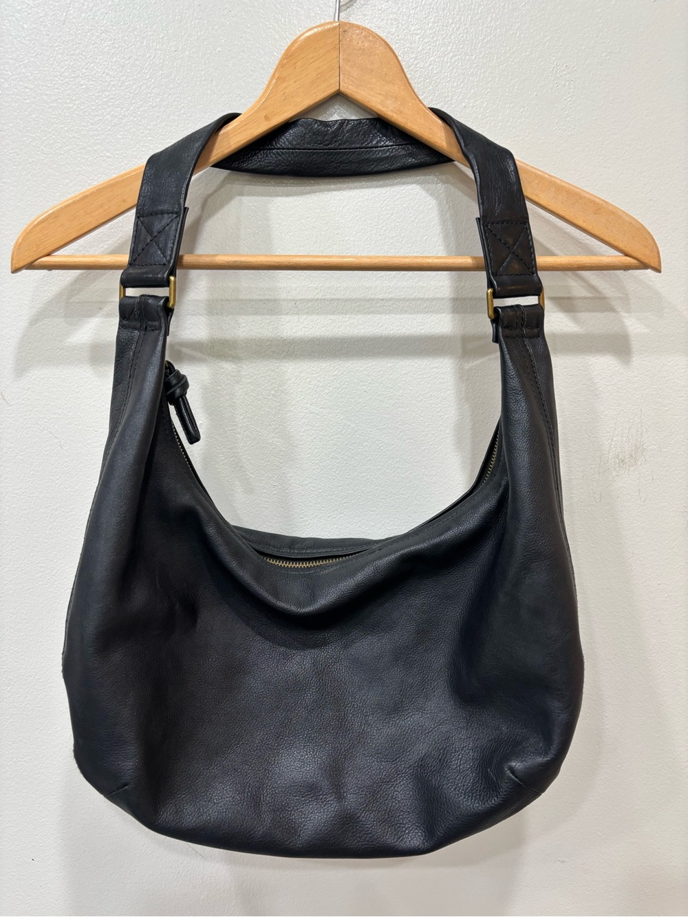 Madewell The Piazza Slouch Cow Leather Hobo Shoulder Bag